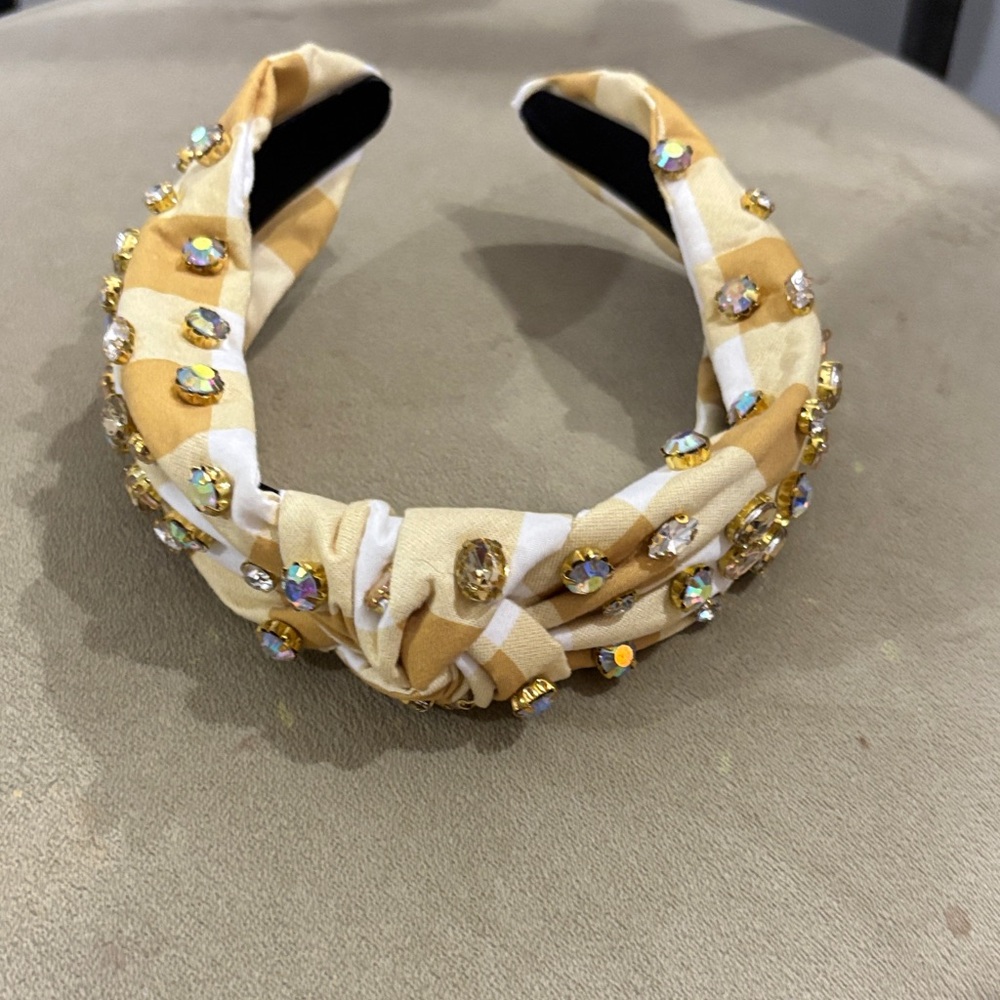 Sparkling Gold and White Kids Headband